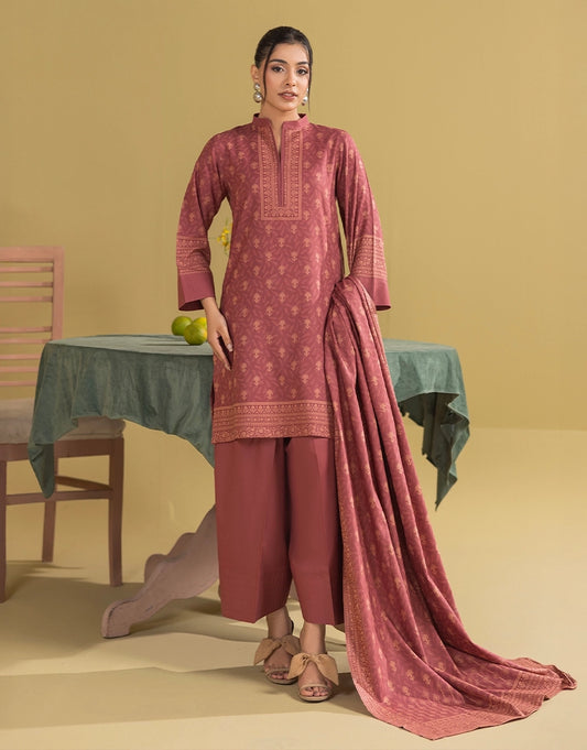 3 Piece - Digitally Printed Dhanak - CL102