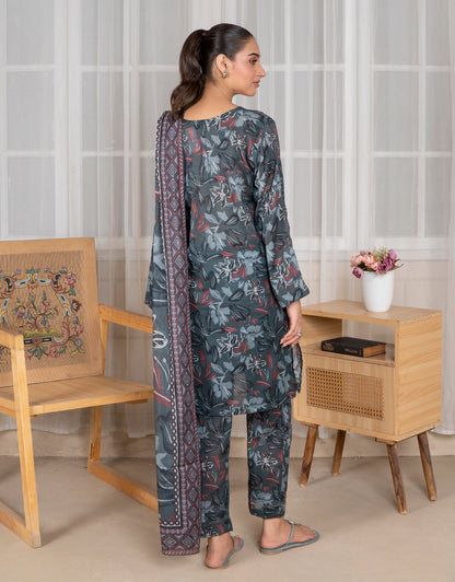 Jahan Ara - 3 Piece Stitched Printed Lawn