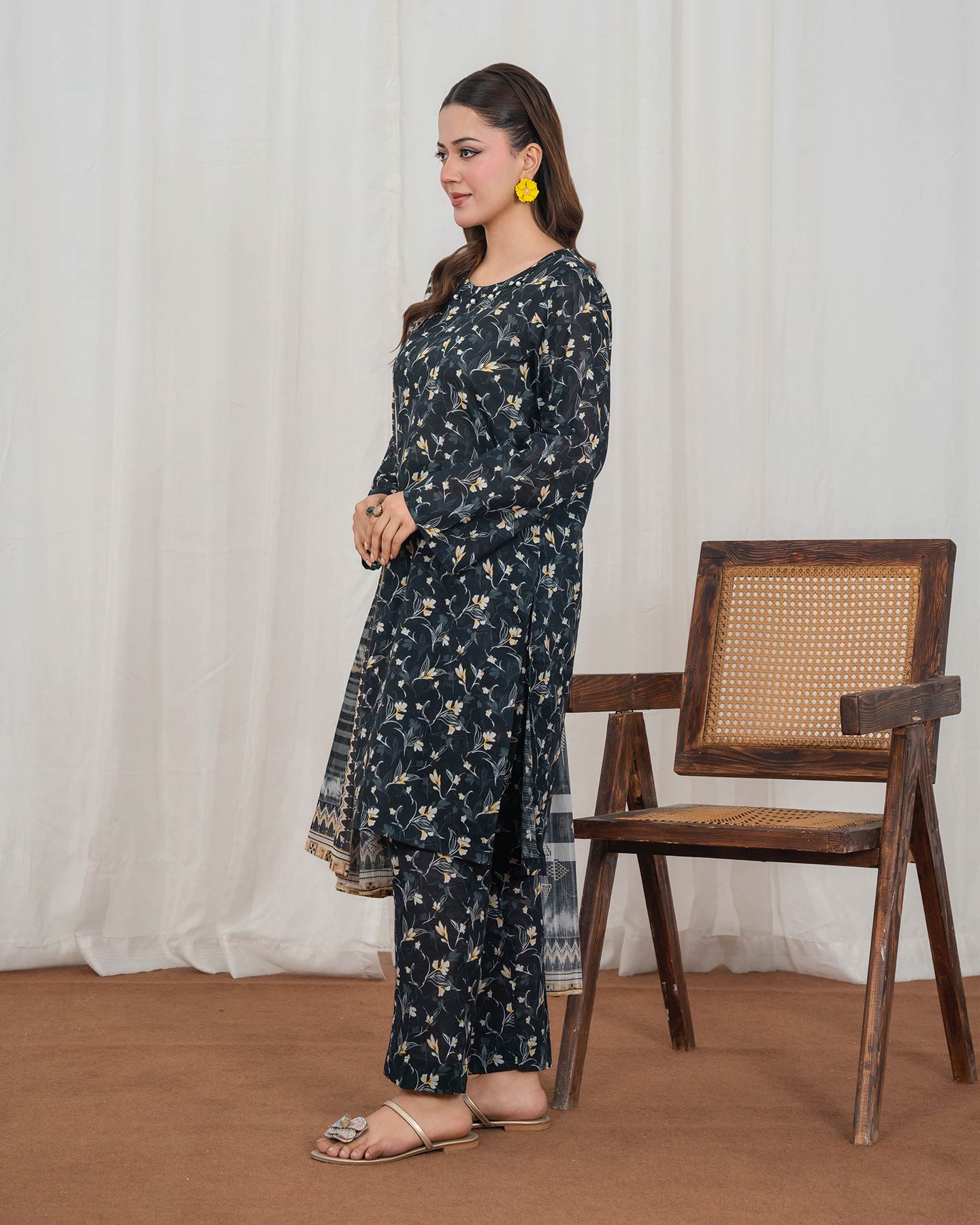 3 Piece Stitched Printed Lawn - 02568