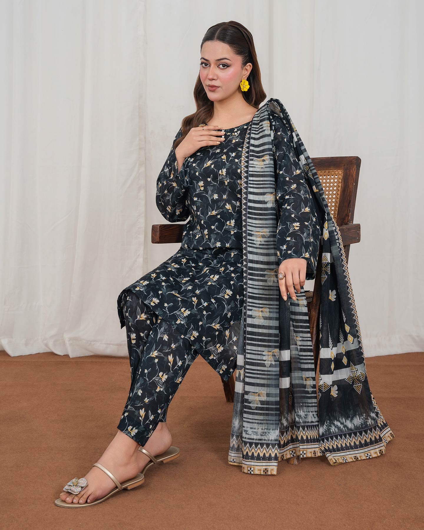 3 Piece Stitched Printed Lawn - 02568