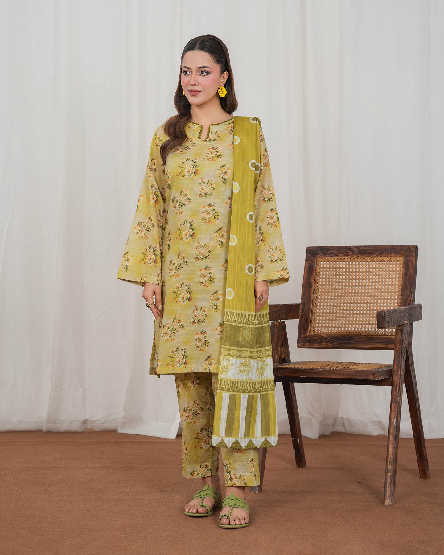 3 Piece Stitched Printed Lawn - 02568