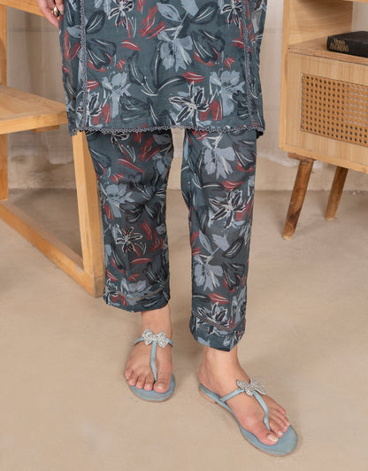 Jahan Ara - 3 Piece Stitched Printed Lawn