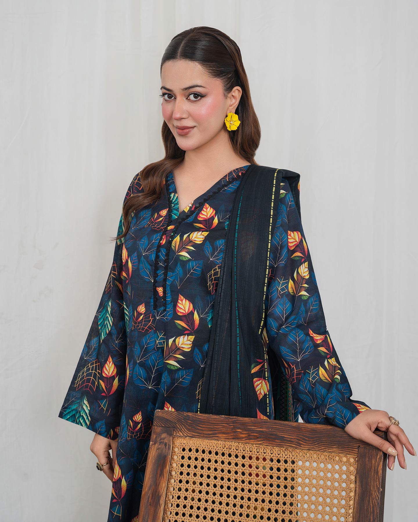3 Piece Stitched Printed Lawn - 02568