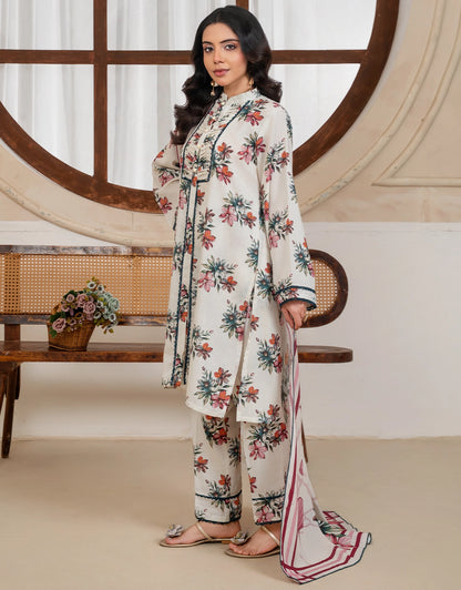 Aarizaa - 3 Piece Stitched Printed Karandi