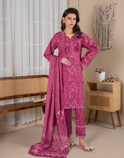 Araish - 3 Piece Stitched Printed Lawn