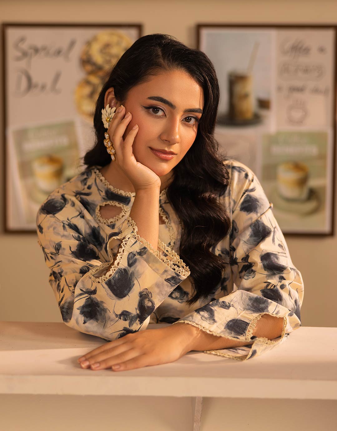 Azure By Sara Sheen AlHamra fabrics 