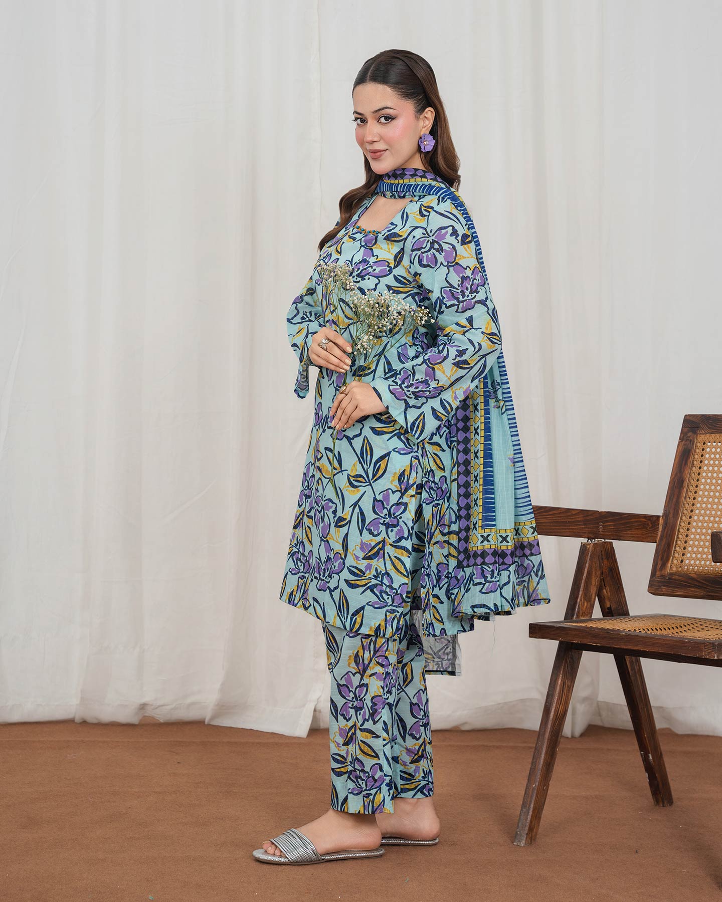 3 Piece Stitched Printed Lawn - 02568