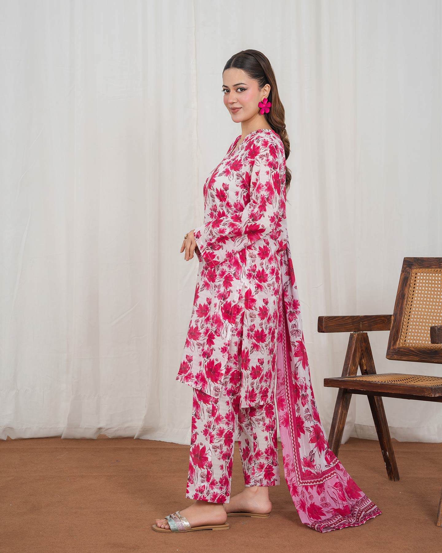 3 Piece Stitched Printed Lawn - 02568