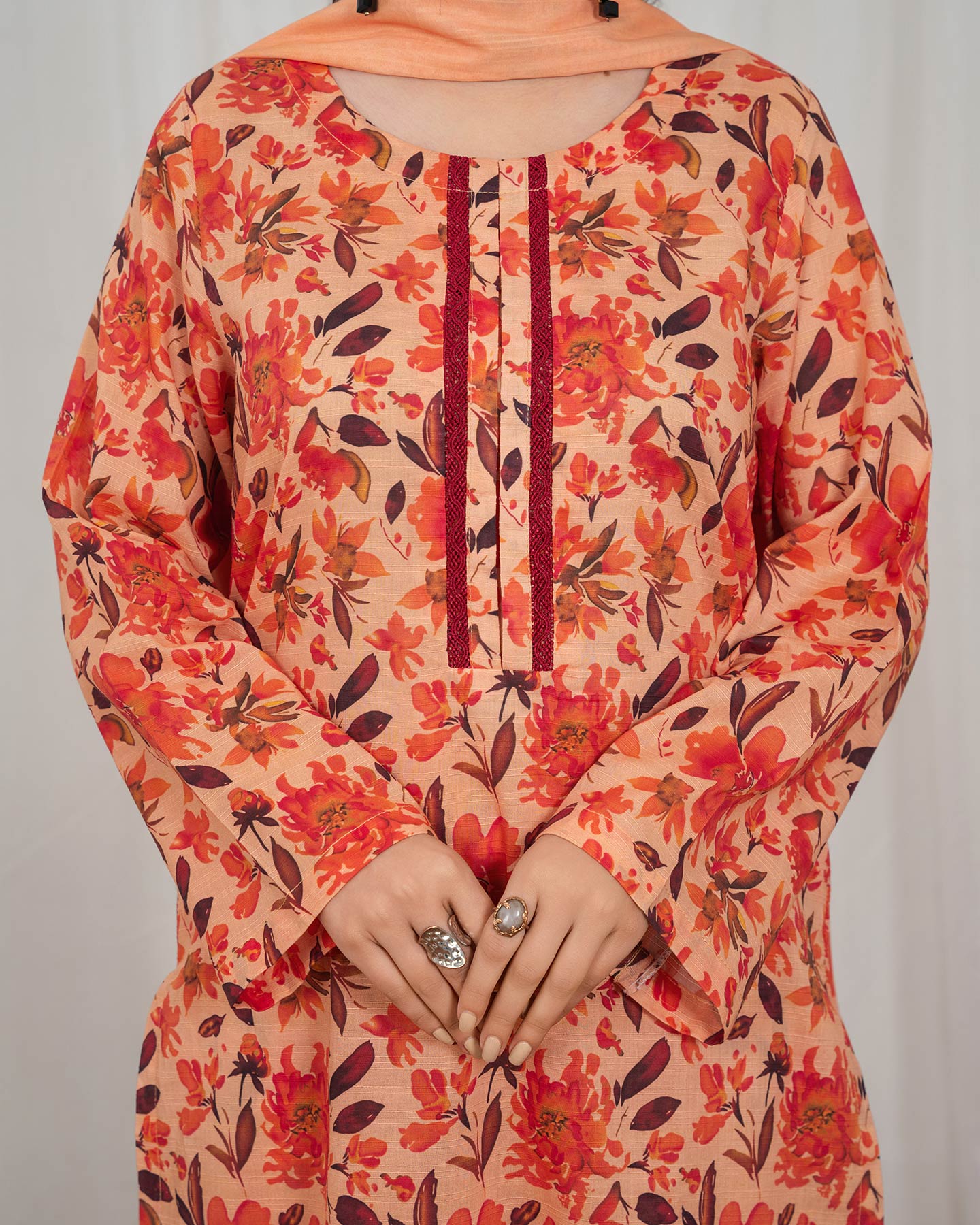 3 Piece Stitched Printed Lawn - 02568