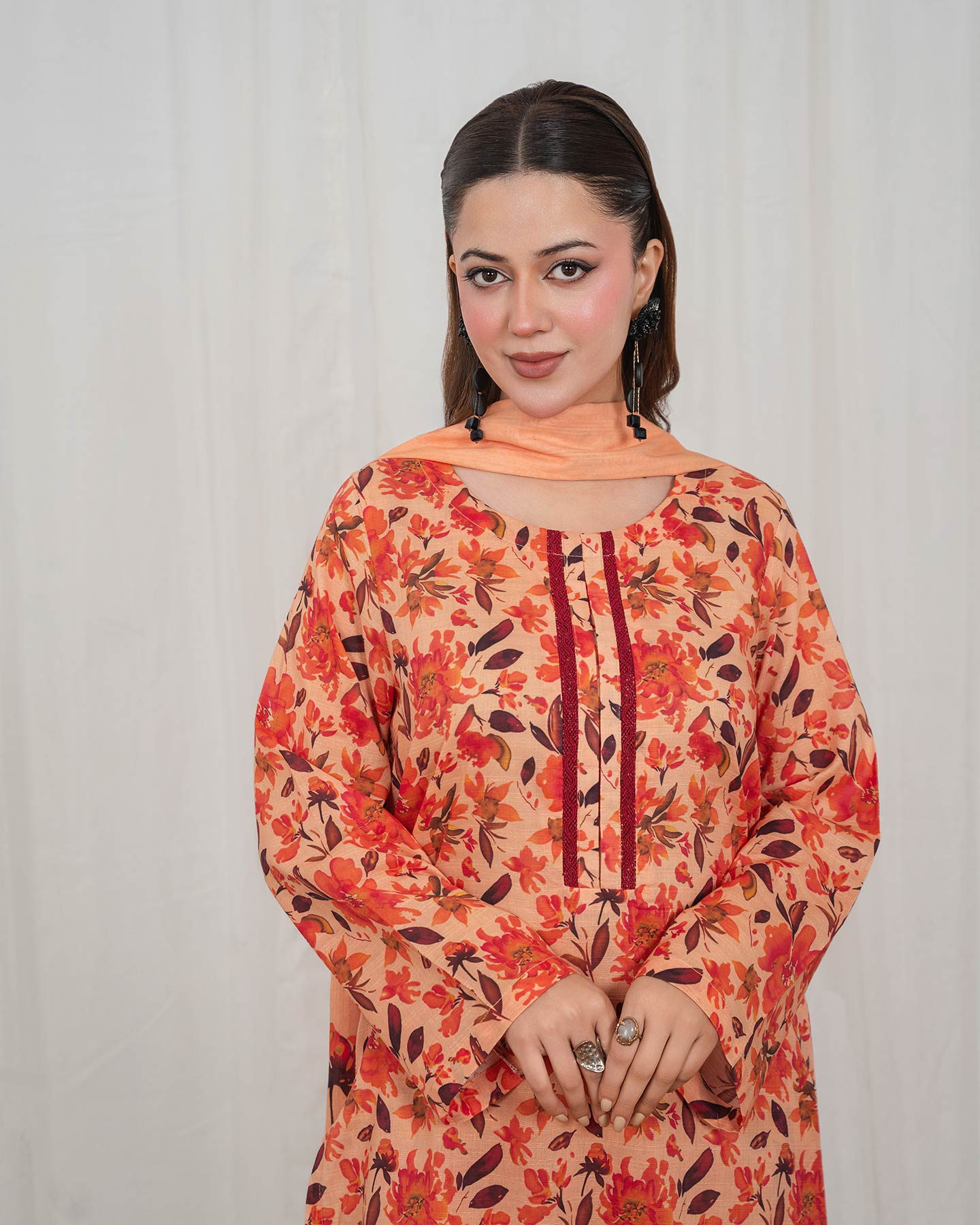 3 Piece Stitched Printed Lawn - 02568