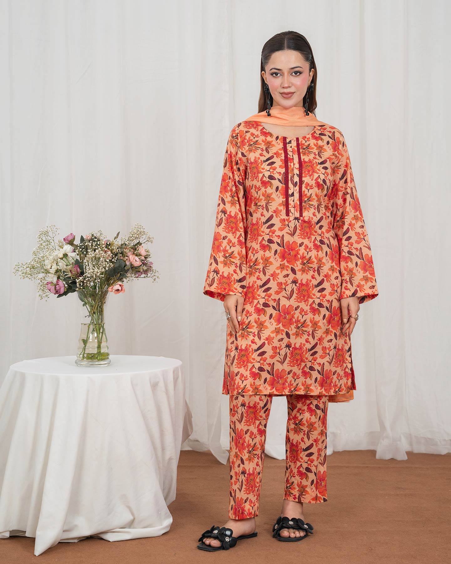 3 Piece Stitched Printed Lawn - 02568