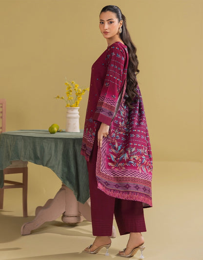 3 Piece - Digitally Printed Dhanak - CL101
