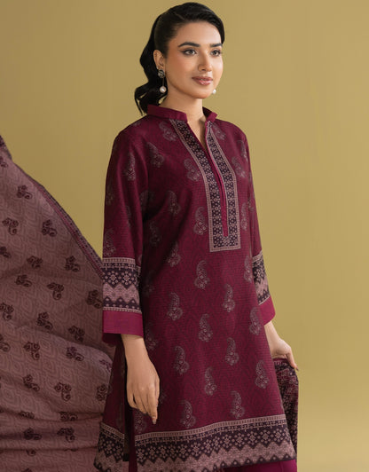 3 Piece - Digitally Printed Dhanak - CL110