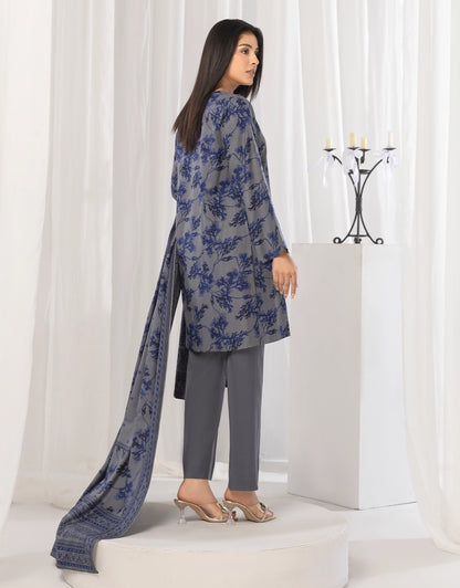 3 Piece - Digitally Printed Dhanak - CL111