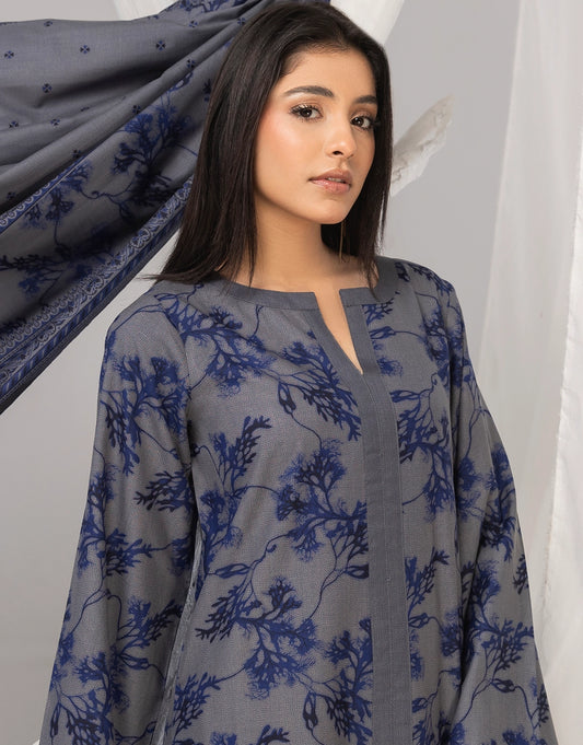 3 Piece - Digitally Printed Dhanak - CL111