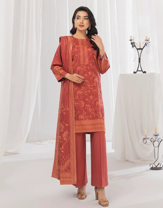 3 Piece - Digitally Printed Dhanak - CL113