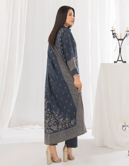 3 Piece - Digitally Printed Dhanak - CL115