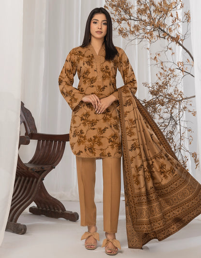 3 Piece - Digitally Printed Dhanak - CL117