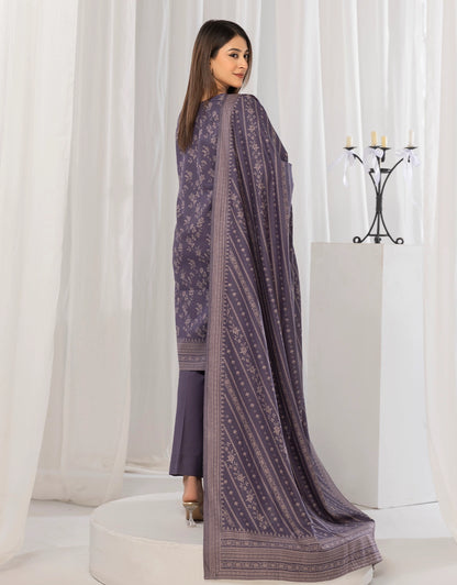 3 Piece - Digitally Printed Dhanak - CL120