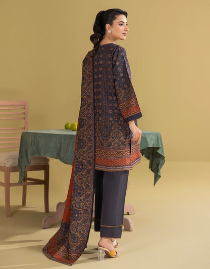 3 Piece - Digitally Printed Dhanak - CL103