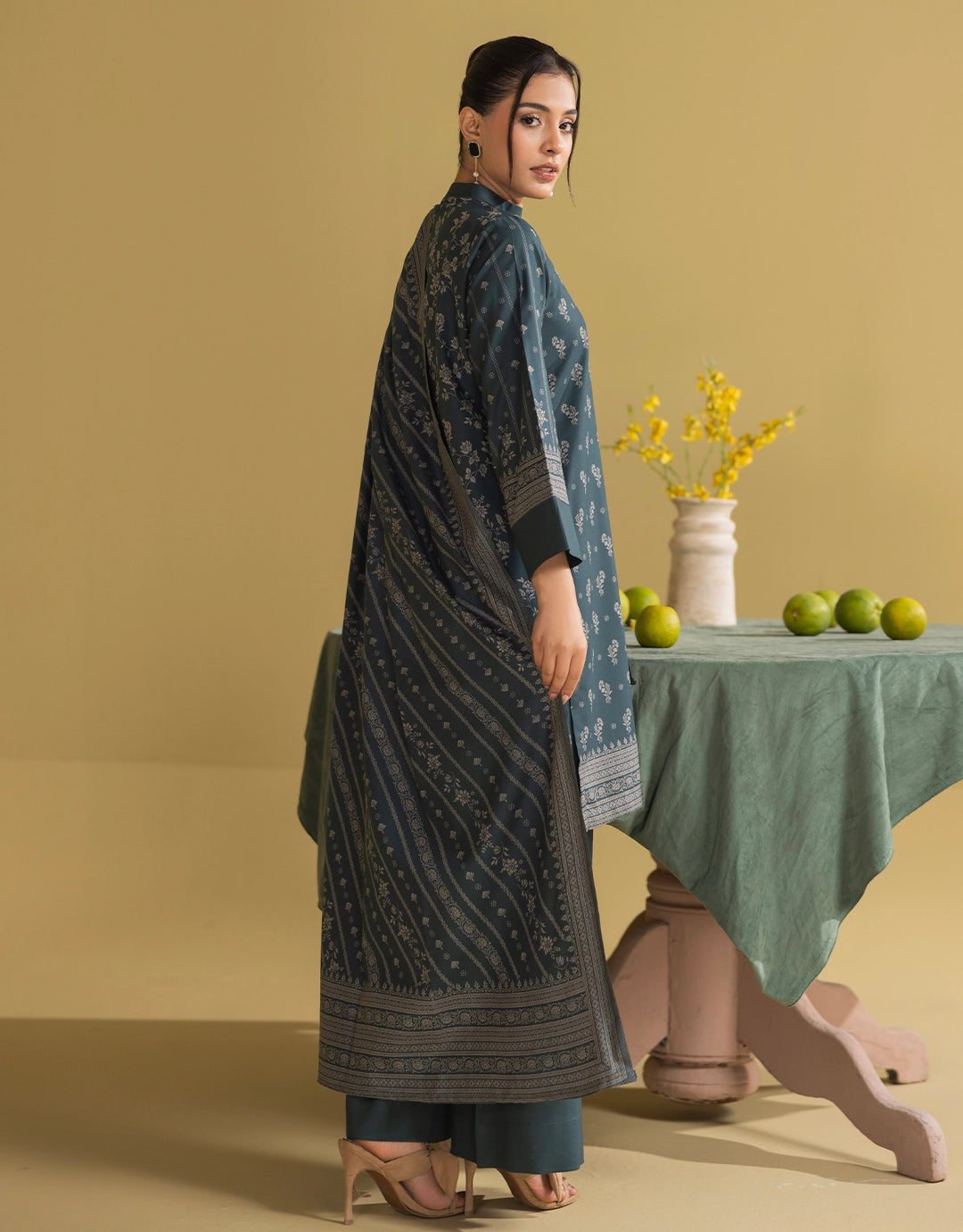 3 Piece - Digitally Printed Dhanak - CL106