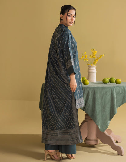 3 Piece - Digitally Printed Dhanak - CL106