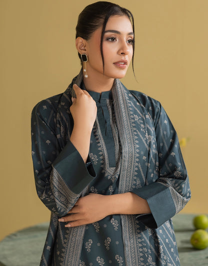 3 Piece - Digitally Printed Dhanak - CL106