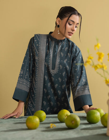 3 Piece - Digitally Printed Dhanak - CL106