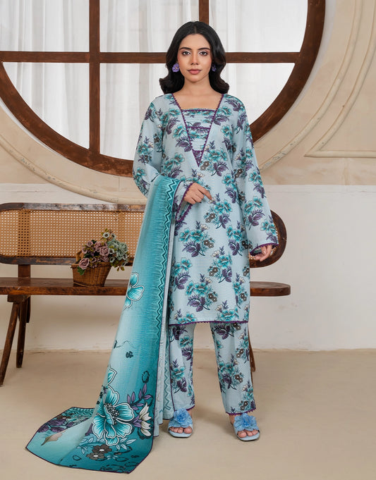 Gulbano - 3 Piece Stitched Printed Karandi