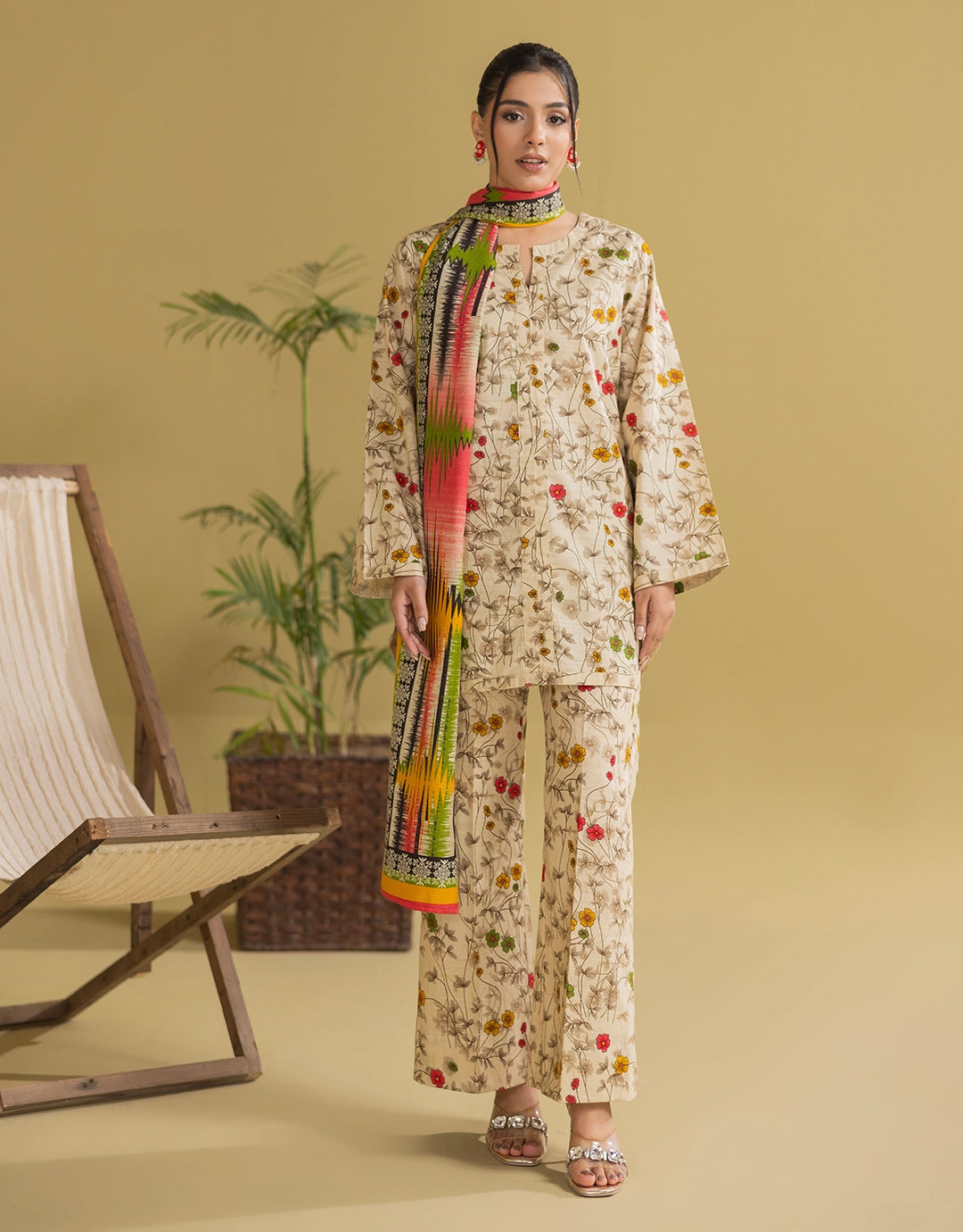 3 Piece - Digitally Printed Khaddar - R101