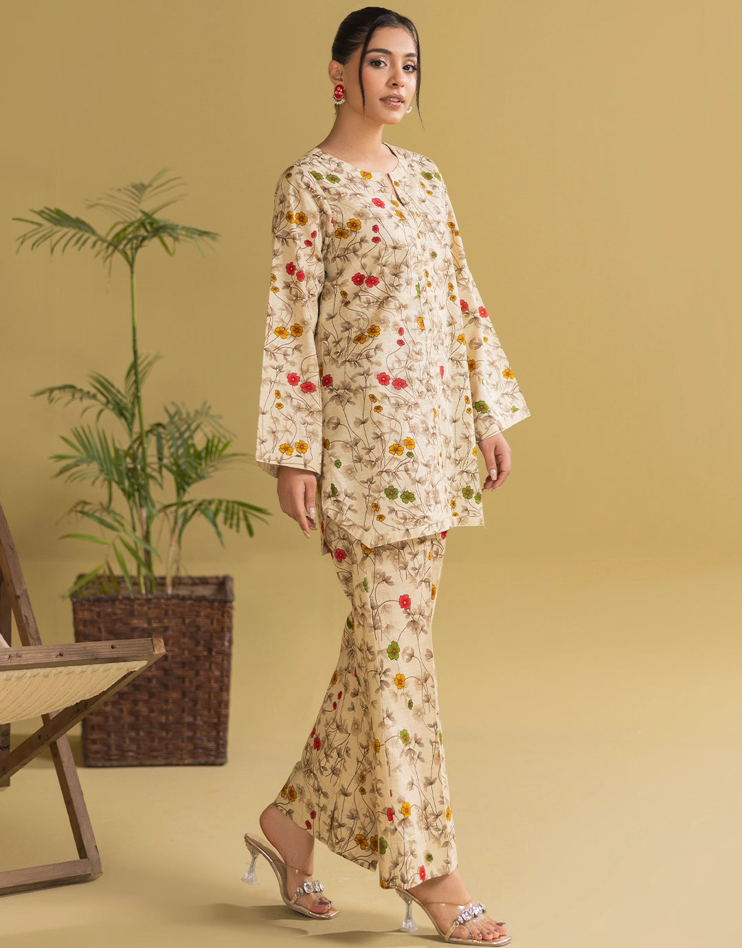 3 Piece - Digitally Printed Khaddar - R101