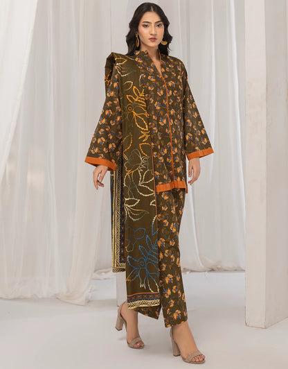 3 Piece - Digitally Printed Khaddar - R112
