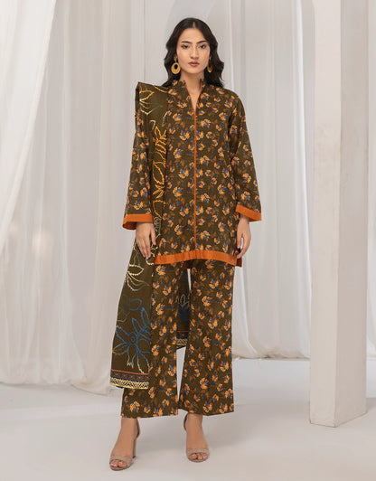 3 Piece - Digitally Printed Khaddar - R112