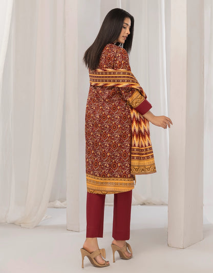 3 Piece - Digitally Printed Khaddar - R113