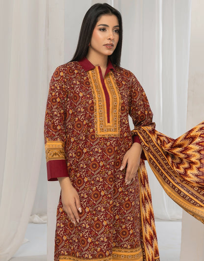 3 Piece - Digitally Printed Khaddar - R113