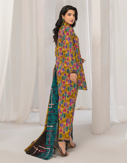 3 Piece - Digitally Printed Khaddar - R114