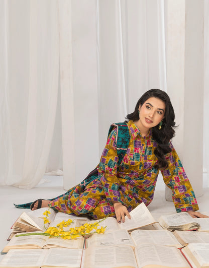3 Piece - Digitally Printed Khaddar - R114