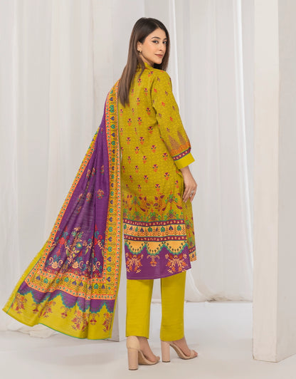3 Piece - Digitally Printed Khaddar - R115
