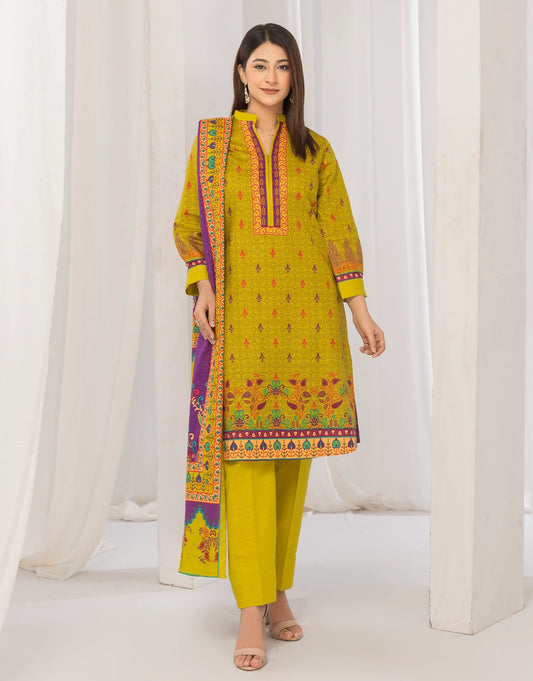 3 Piece - Digitally Printed Khaddar - R115