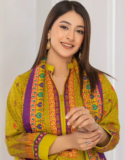 3 Piece - Digitally Printed Khaddar - R115