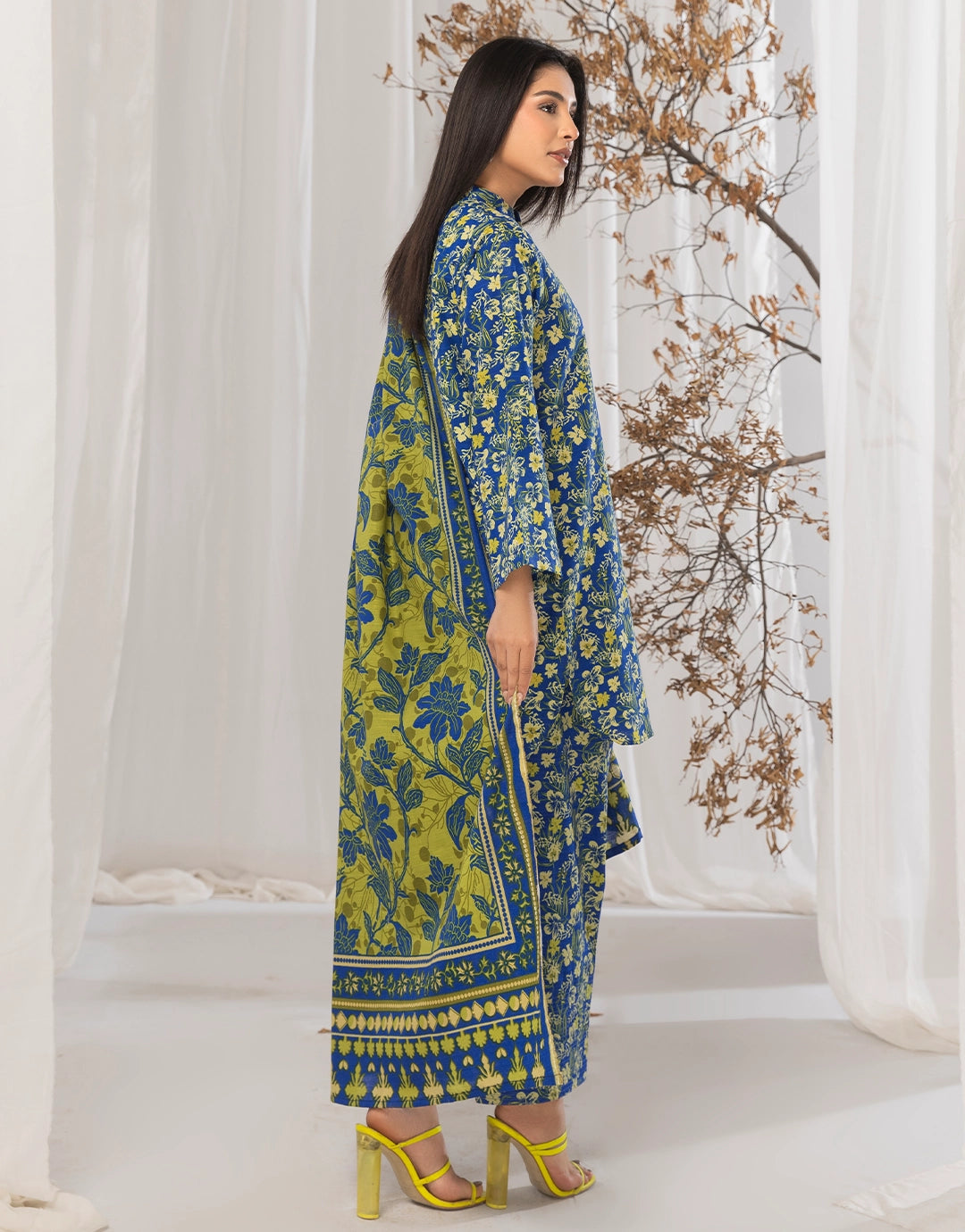 3 Piece - Digitally Printed Khaddar - R117