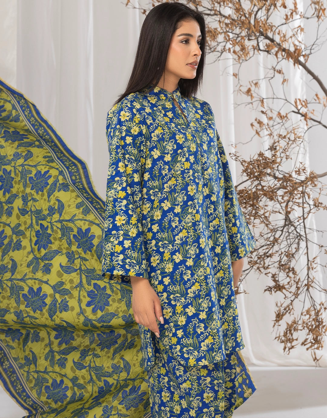 3 Piece - Digitally Printed Khaddar - R117