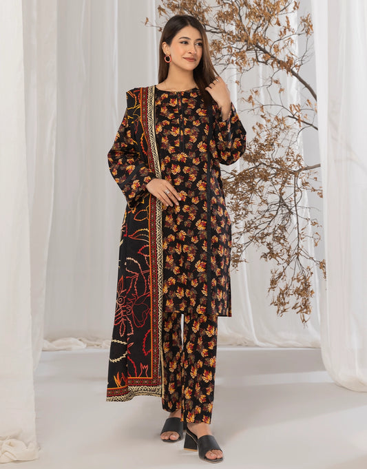 3 Piece - Digitally Printed Khaddar - R118