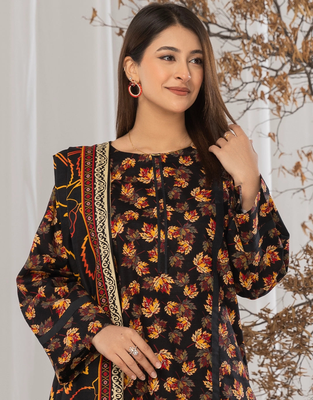 3 Piece - Digitally Printed Khaddar - R118