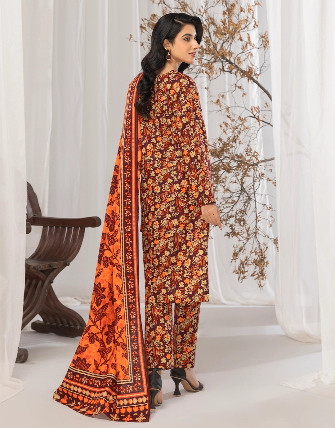 3 Piece - Digitally Printed Khaddar - R119