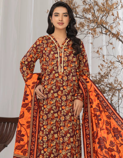 3 Piece - Digitally Printed Khaddar - R119