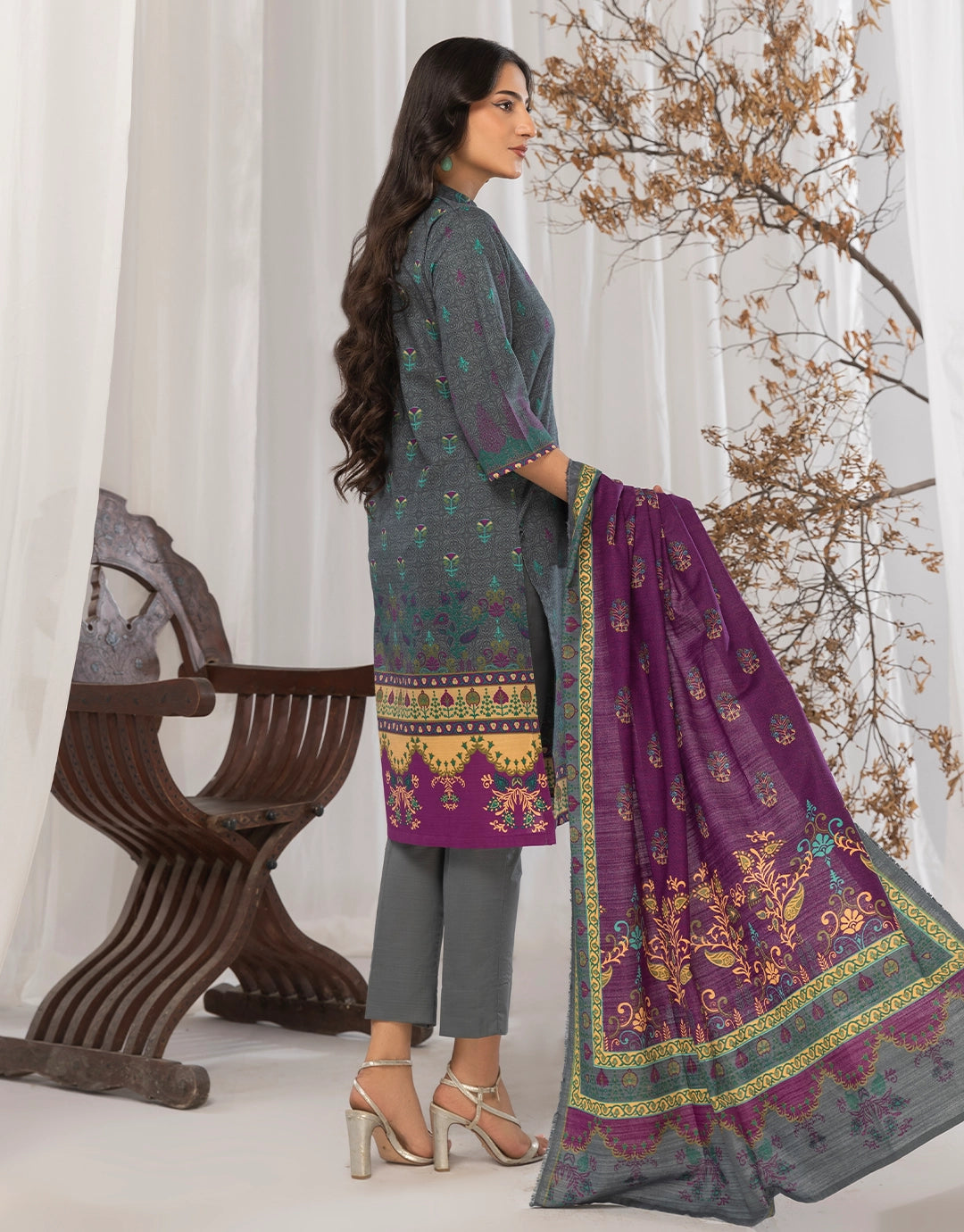 3 Piece - Digitally Printed Khaddar - R120
