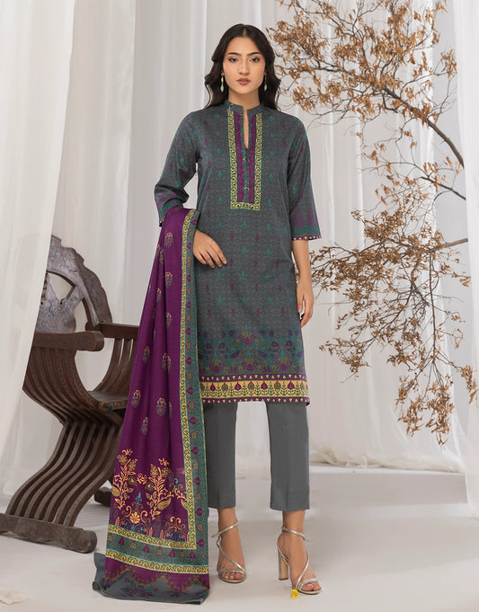 3 Piece - Digitally Printed Khaddar - R120