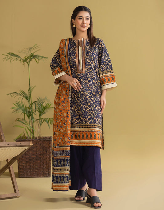 3 Piece - Digitally Printed Khaddar - R102