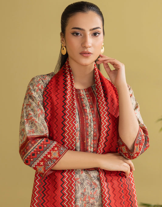 3 Piece - Digitally Printed Khaddar - R110